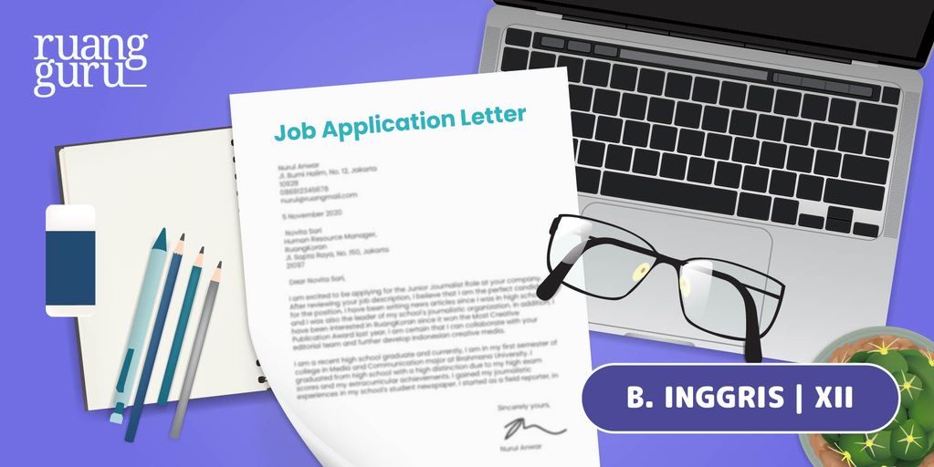 soal job application letter kelas 12